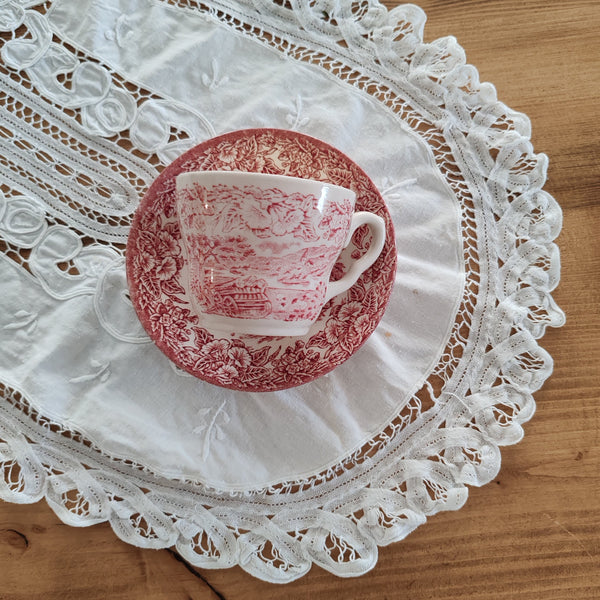 Lumânare Cup & Candle în ceașcă de ceai, ceramică englezescă vintage