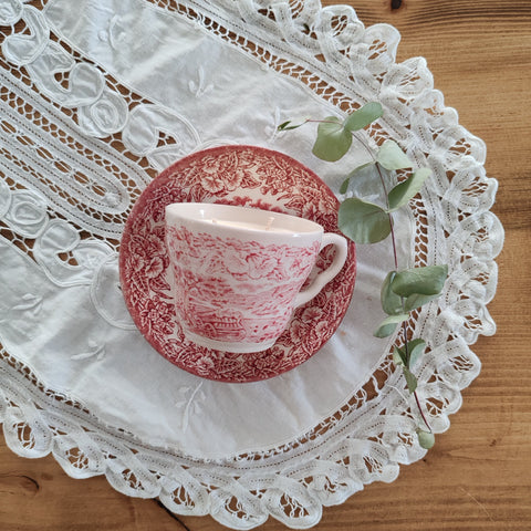 Lumânare Cup & Candle în ceașcă de ceai, ceramică englezescă vintage