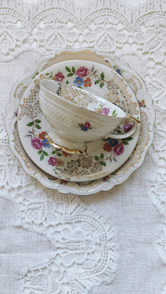 Lumânare Cup & Candle în ceașcă vintage Bavaria. Set mic dejun