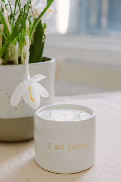 #IAMLOVED. Lumânare Cup & Candle cu mesajul I AM LOVED