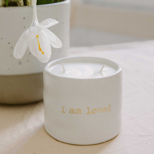 #IAMLOVED. Lumânare Cup & Candle cu mesajul I AM LOVED
