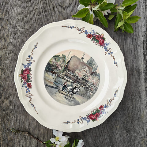 Farfurie întinsă/ platou Obernai, vintage