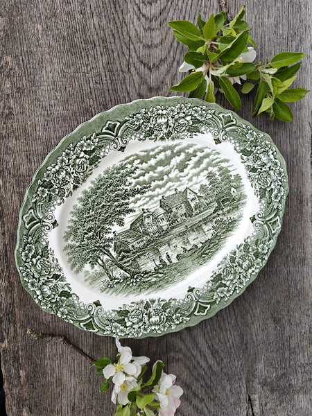 Platou din ceramică vintage englezească, Grindley