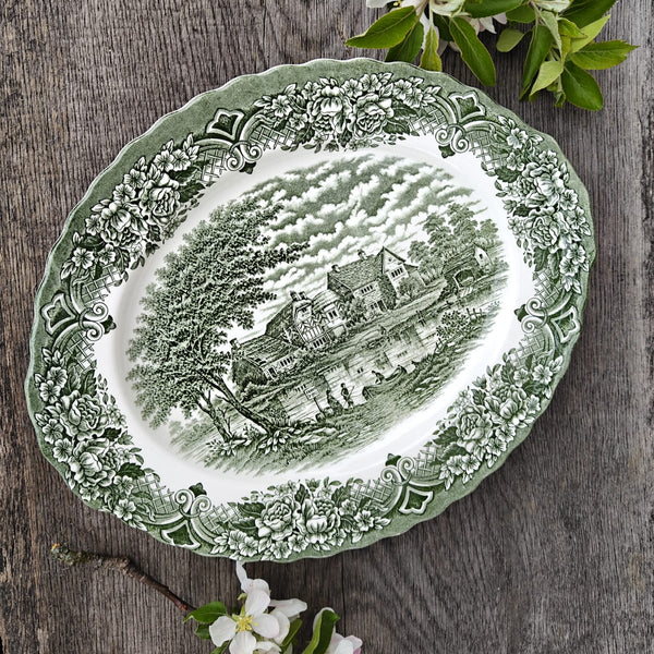 Platou din ceramică vintage englezească, Grindley