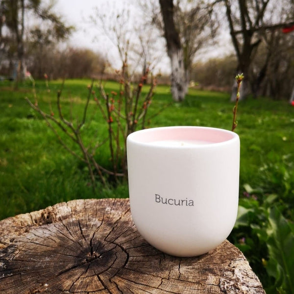Lumânare Cup & Candle #BUCURIA