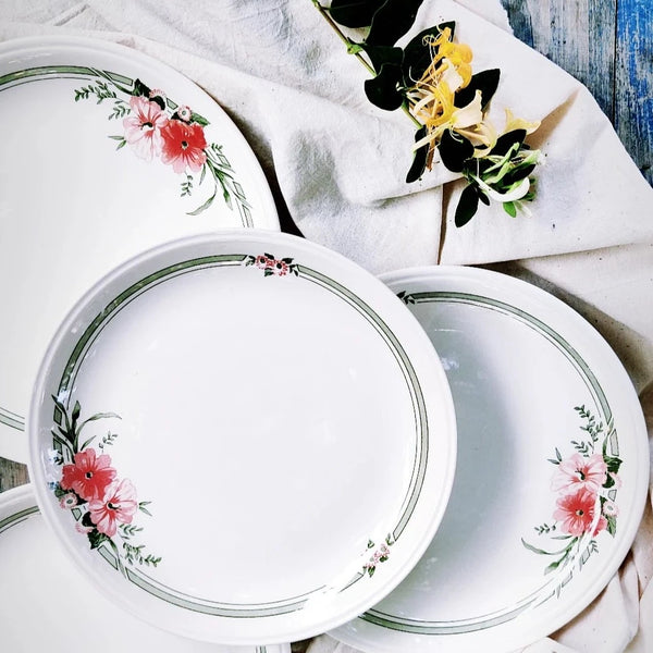 Set 4 farfurii întinse englezești, ceramică masivă